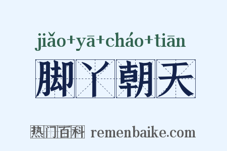脚丫朝天是什么意思的图片